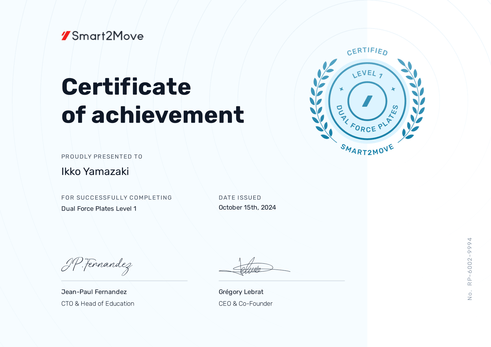 Smart2Move Dual Force Plates Level 1