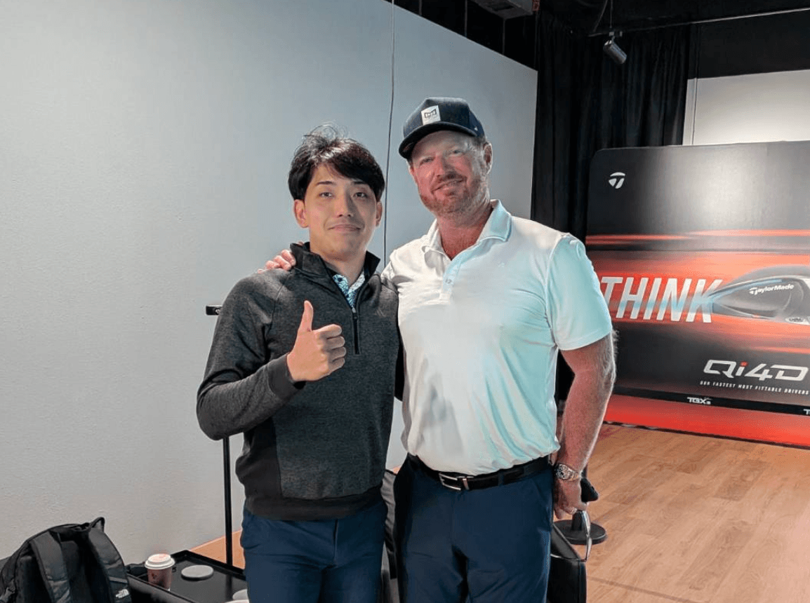 ブライソン・デシャンボーのコーチ ダナ・ダールキスト氏と山崎壱鉱